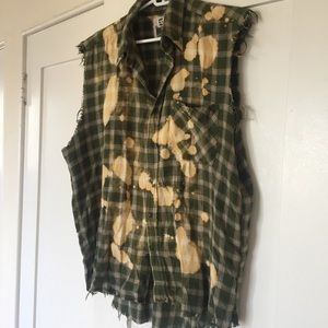 Green plaid tank top